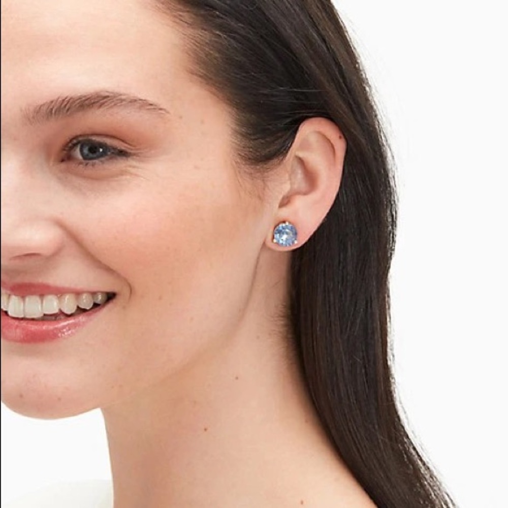 NWT Kate Spade Rise and Shine Stud Earrings Blue Large - Picture 9 of 14